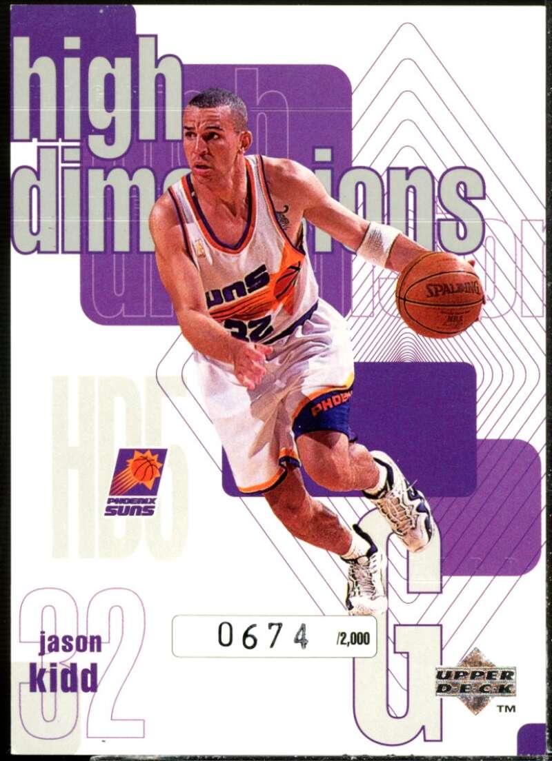 Jason Kidd Card 1997-98 Upper Deck High Dimensions #D5  Image 1