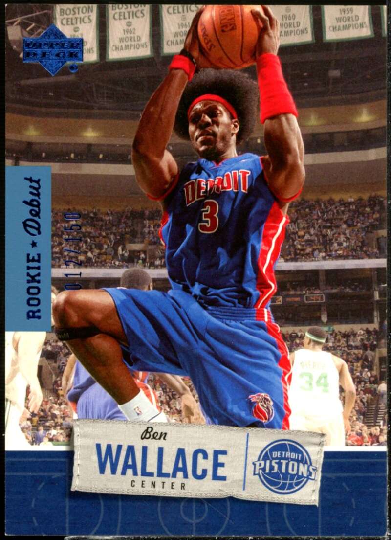 Ben Wallace Card 2005-06 Upper Deck Rookie Debut Blue #25  Image 1