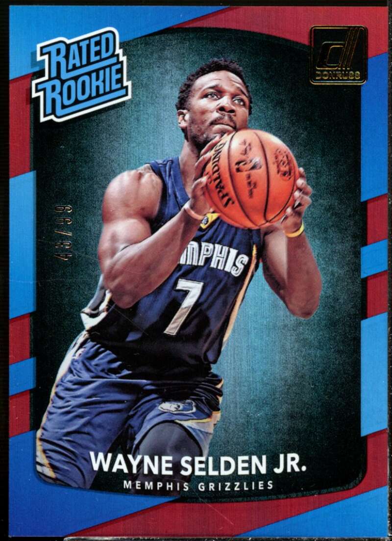 Wayne Selden Jr. RR Rookie Card 2017-18 Donruss Holo Laser Red #153  Image 1