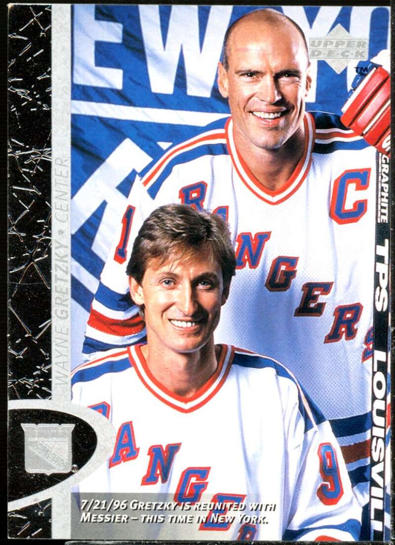 Wayne Gretzky/with Mark Messier Card 1996-97 Upper Deck #108  Image 1