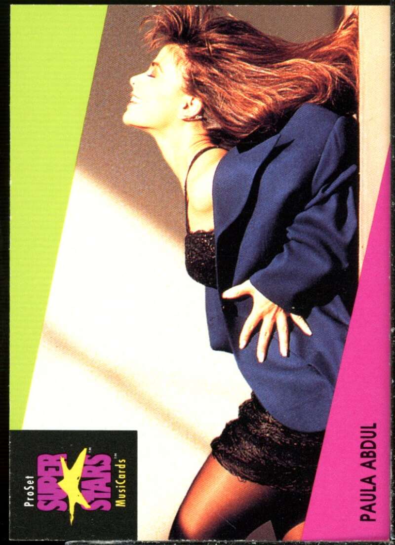 Paula Abdul Card 1991-92 Pro Set Superstars MusiCards #28  Image 1