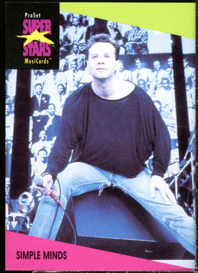 Simple Minds Card 1991-92 Pro Set Superstars MusiCards #94  Image 1