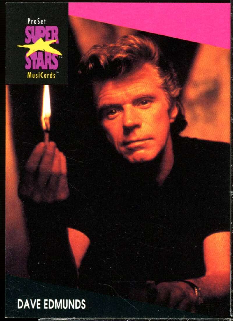 Dave Edmunds Card 1991-92 Pro Set Superstars MusiCards #168  Image 1