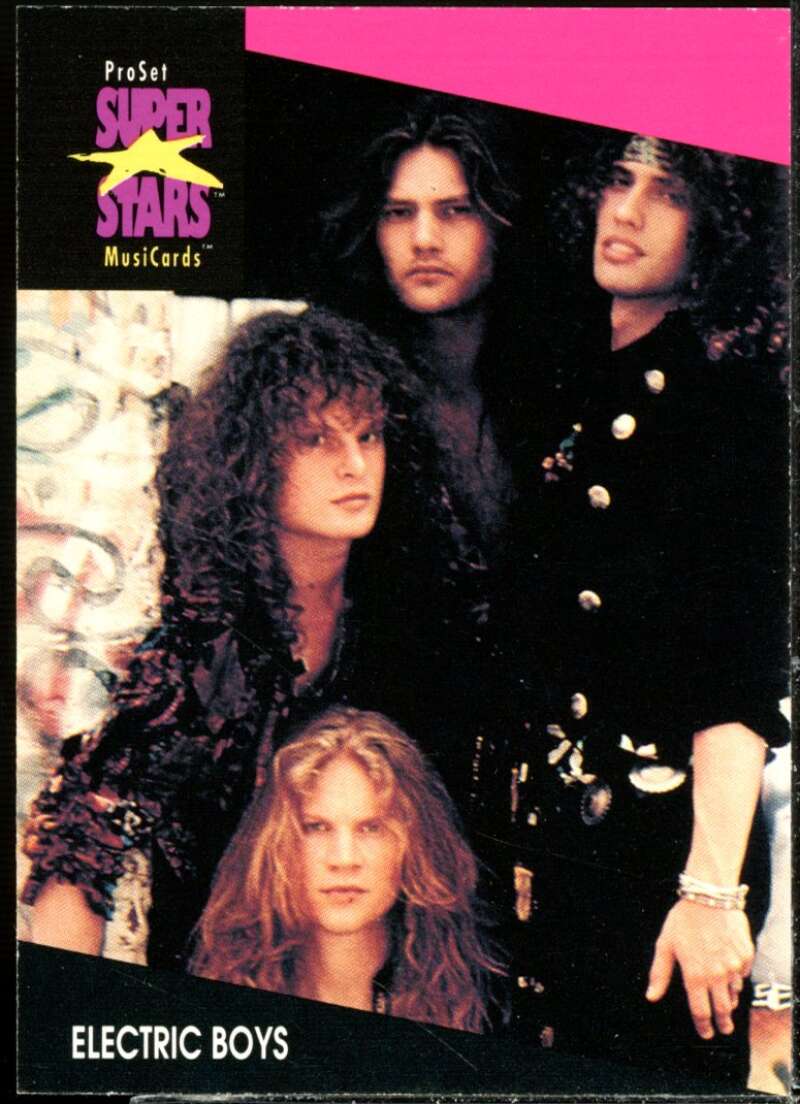 Electric Boys Card 1991-92 Pro Set Superstars MusiCards #169  Image 1
