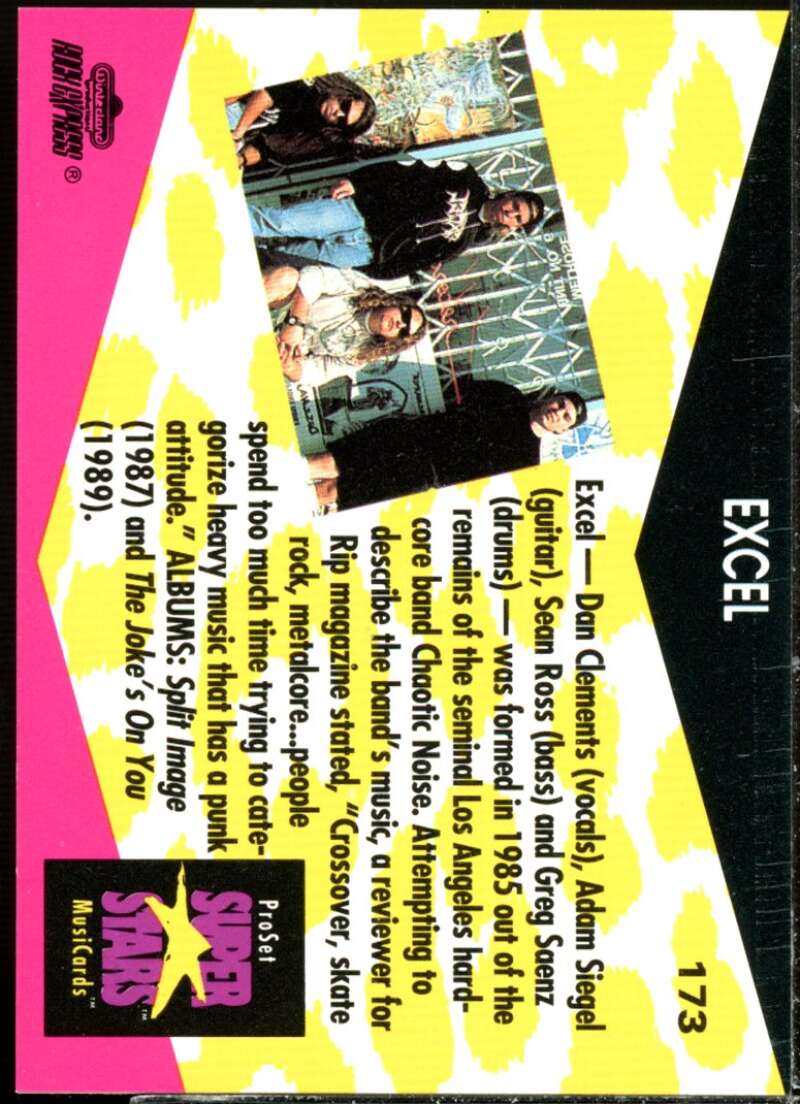 Excel Card 1991-92 Pro Set Superstars MusiCards #173  Image 2