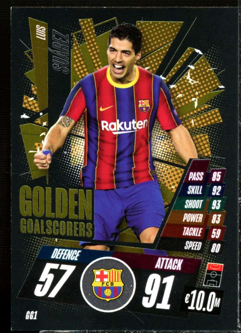 Luis Suarez 2020-21 Topps Match Attax UEFA Champions League Goal Scorers #GG1  Image 1