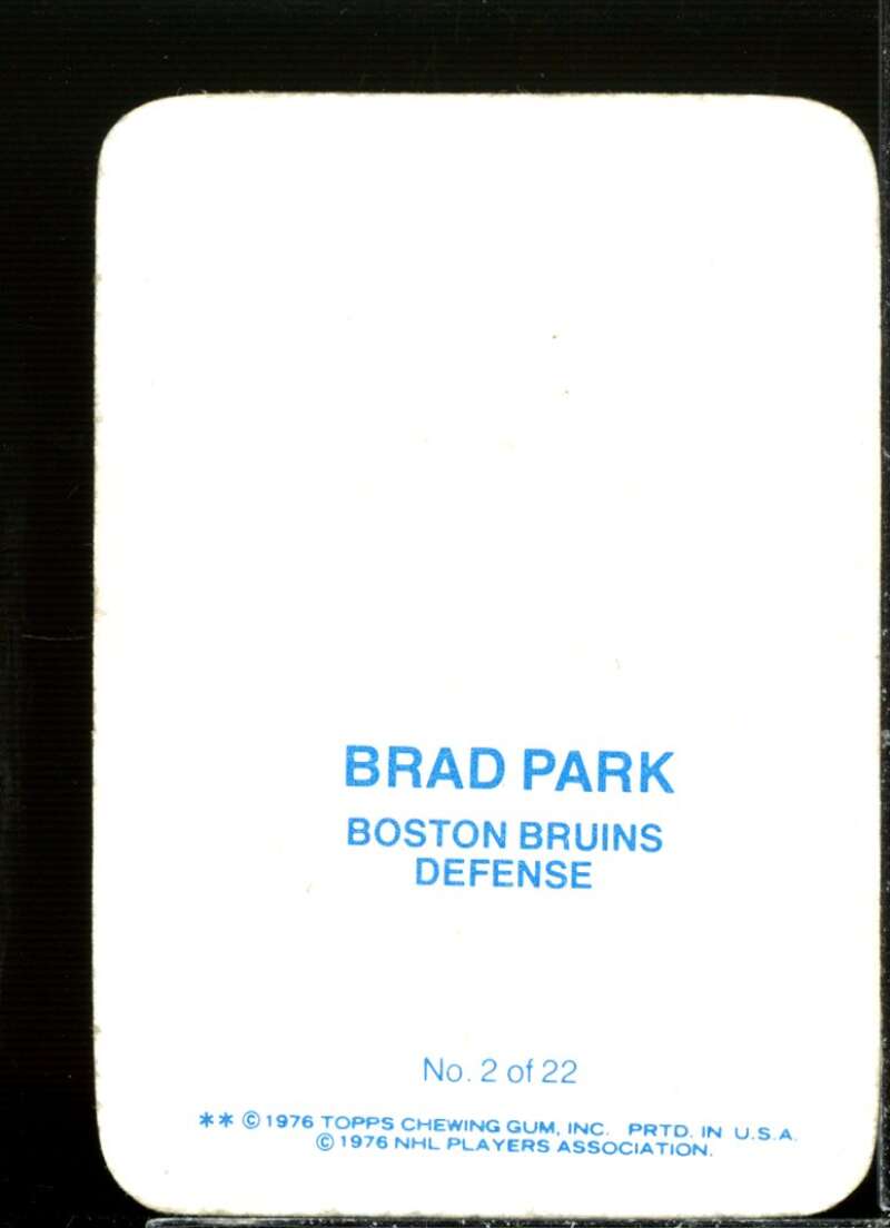 Brad Park Card 1976-77 Topps Glossy Inserts #2  Image 2