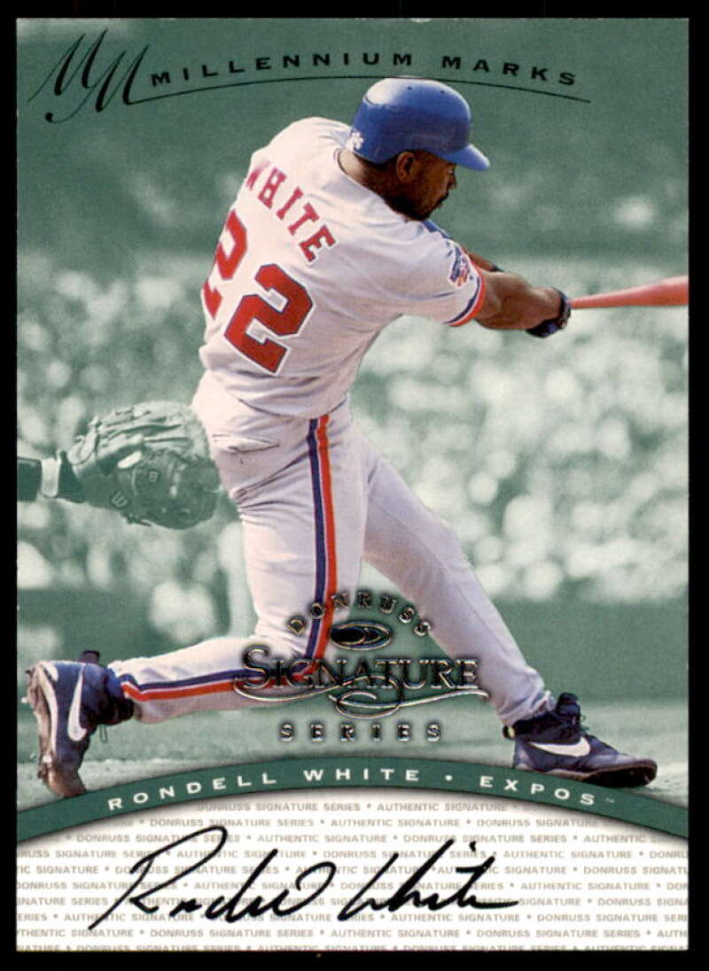 Rondell White Card 1997 Donruss Signature Autographs Millennium #132  Image 1