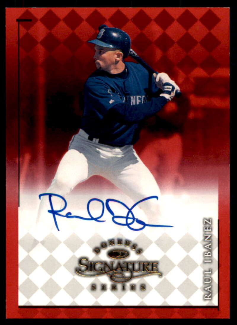 Raul Ibanez Card 1998 Donruss Signature Autographs #46  Image 1
