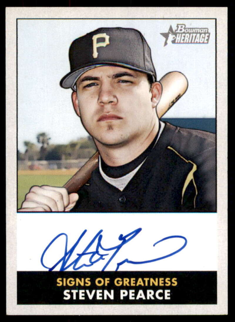 Steve Pearce Rookie Card 2007 Bowman Heritage Signs of Greatness #SP  Image 1