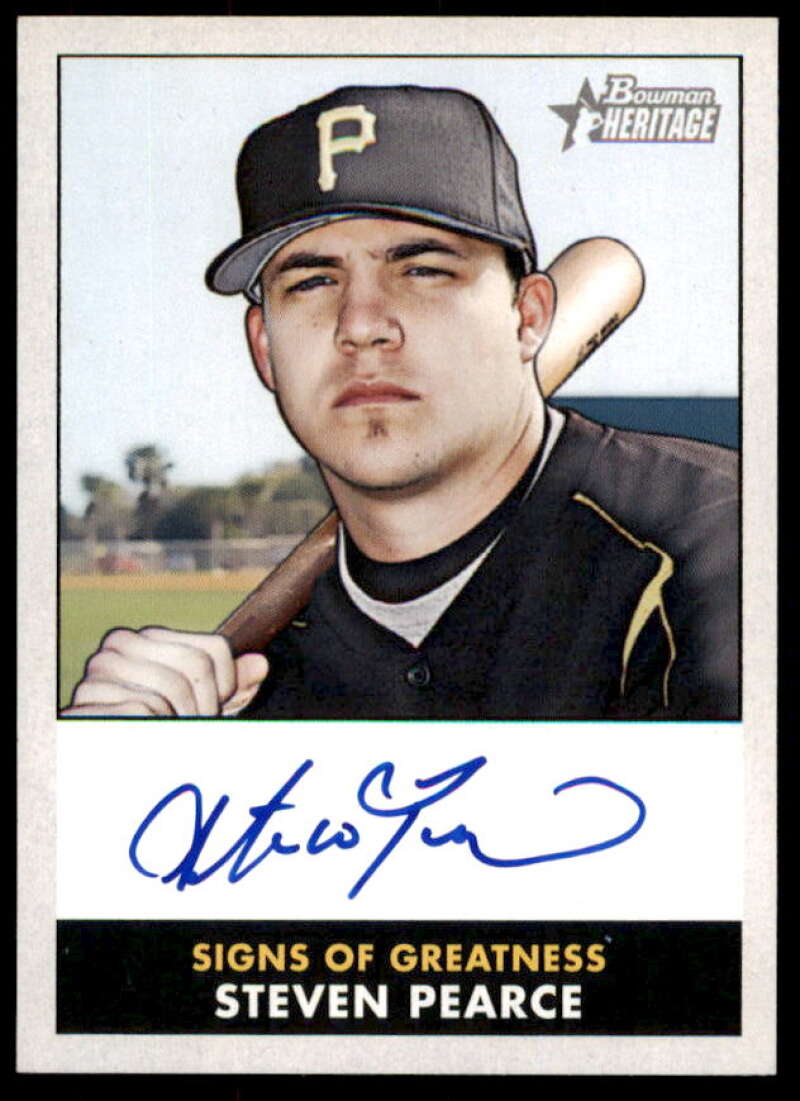 Steve Pearce Rookie Card 2007 Bowman Heritage Signs of Greatness #SP  Image 1