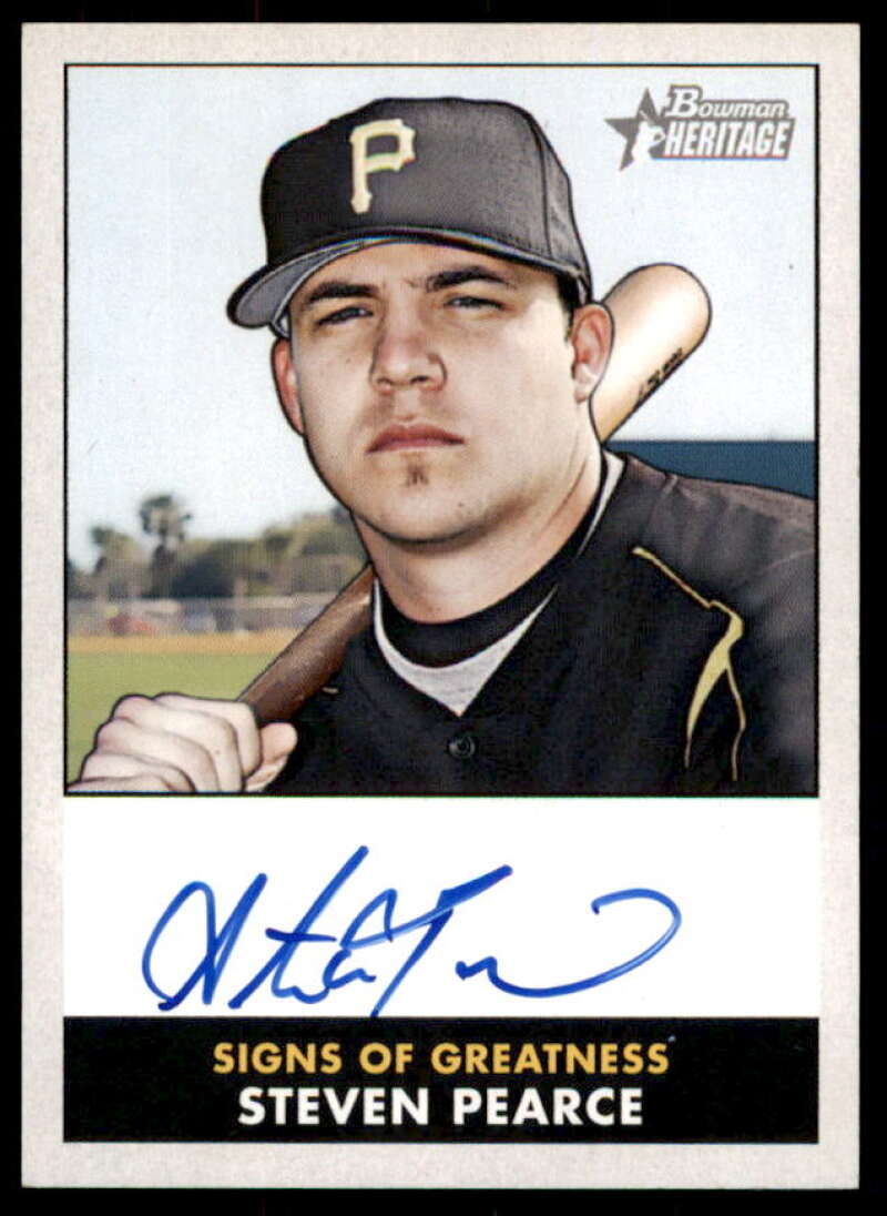 Steve Pearce Rookie Card 2007 Bowman Heritage Signs of Greatness #SP  Image 1