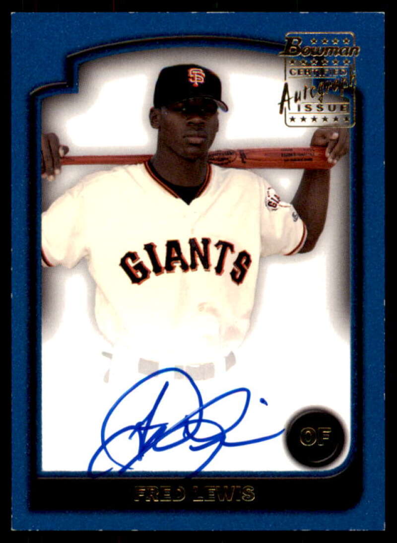 Fred Lewis Rookie Card 2003 Bowman Signs of the Future #FL  Image 1