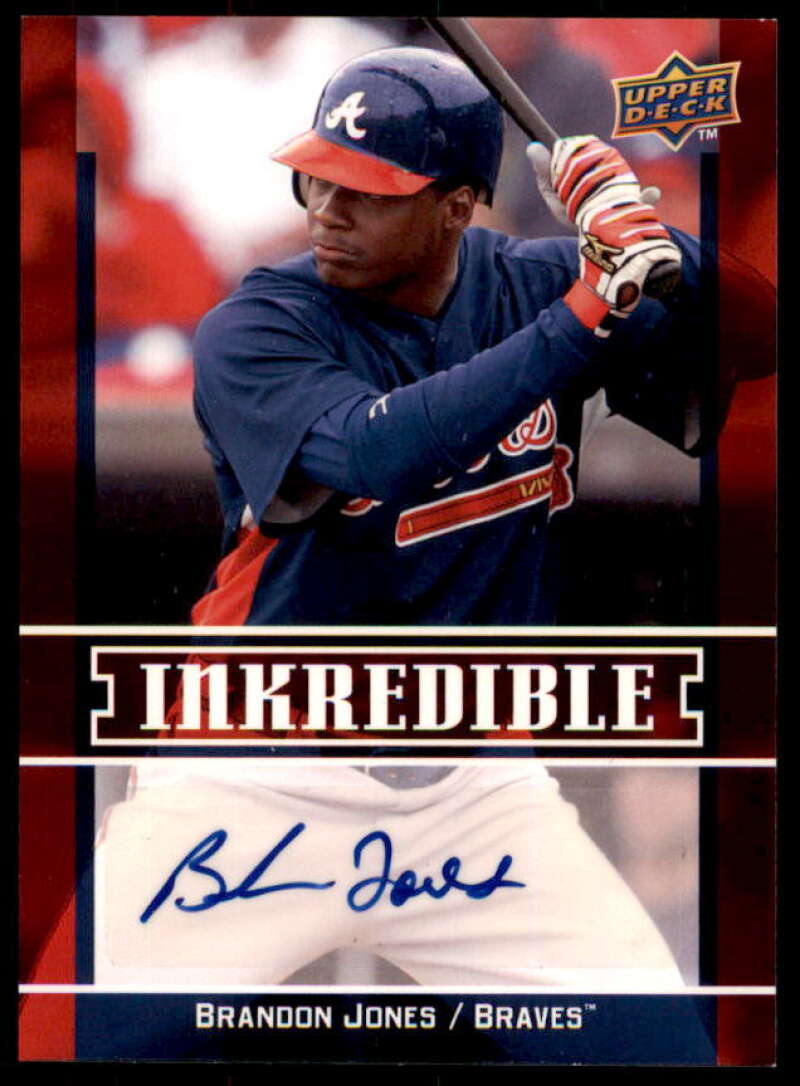 Brandon Jones Rookie Card 2009 Upper Deck Inkredible #BR  Image 1