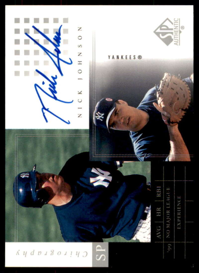 Nick Johnson Rookie Card 2000 SP Authentic Chirography #NJ  Image 1