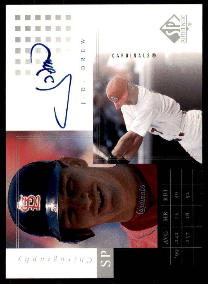 J.D. Drew Rookie Card 2000 SP Authentic Chirography #JD  Image 1