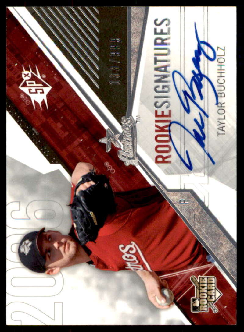 Taylor Buchholz AU/999 Rookie Card 2006 SPx #159  Image 1