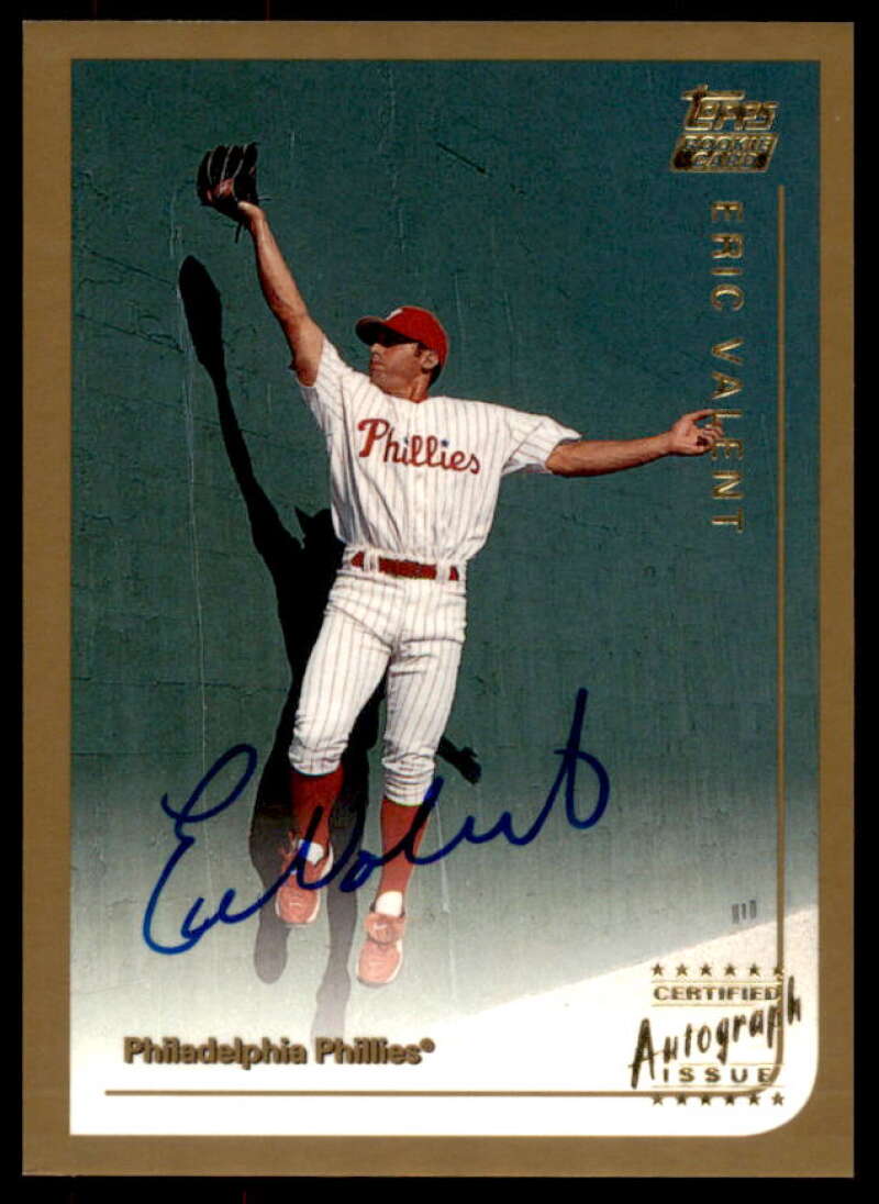 Eric Valent Rookie Card 1999 Topps Traded Autographs #T45  Image 1