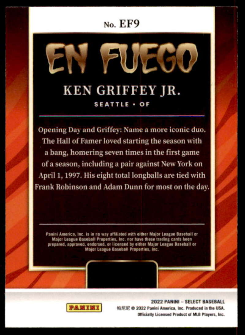 Ken Griffey Jr. Card 2022 Select En Fuego #9  Image 2