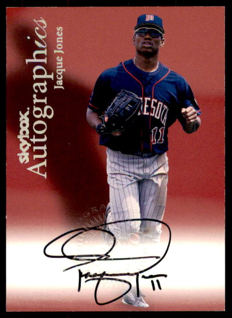 Jacque Jones Card 2000 SkyBox Autographics #69  Image 1