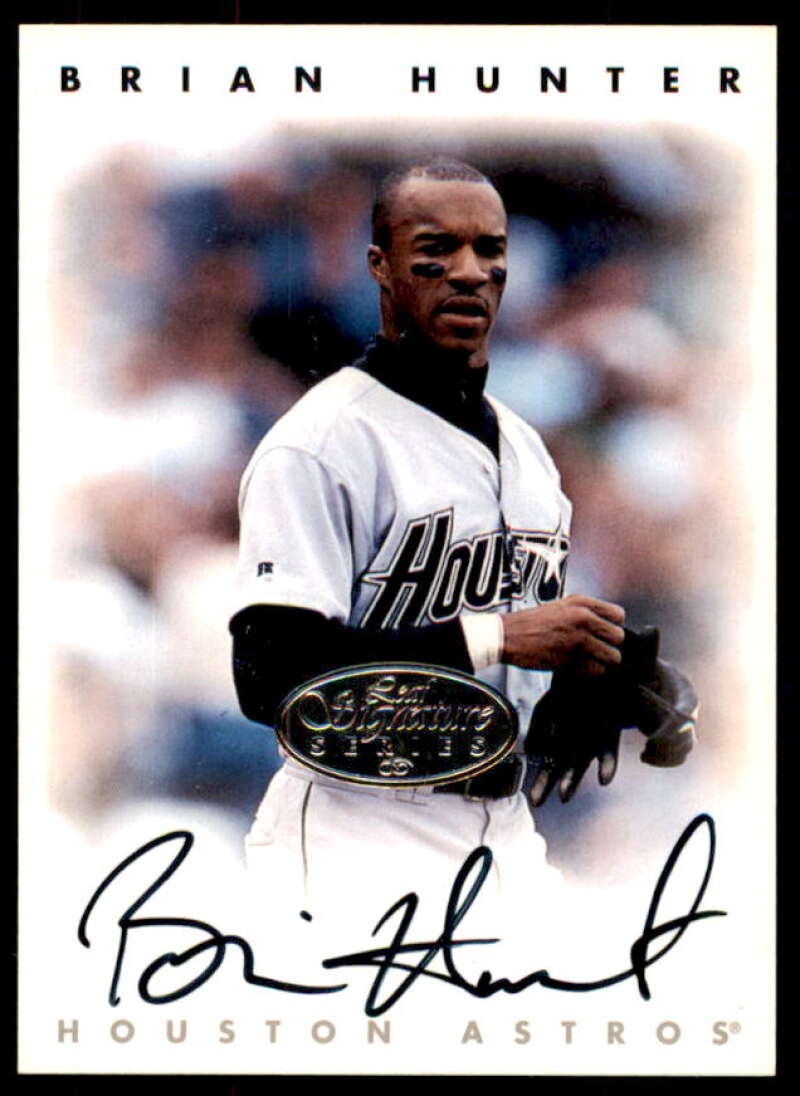Brian L. Hunter Card 1996 Leaf Signature Autographs Silver #112  Image 1