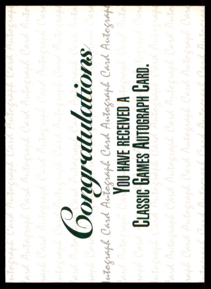 Phil Nevin Rookie Card 1992 Classic Four Sport Autographs #226A  Image 2