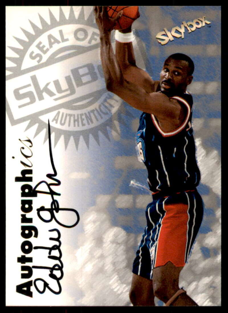 Eddie Johnson Card 1997-98 SkyBox Premium Autographics #56  Image 1