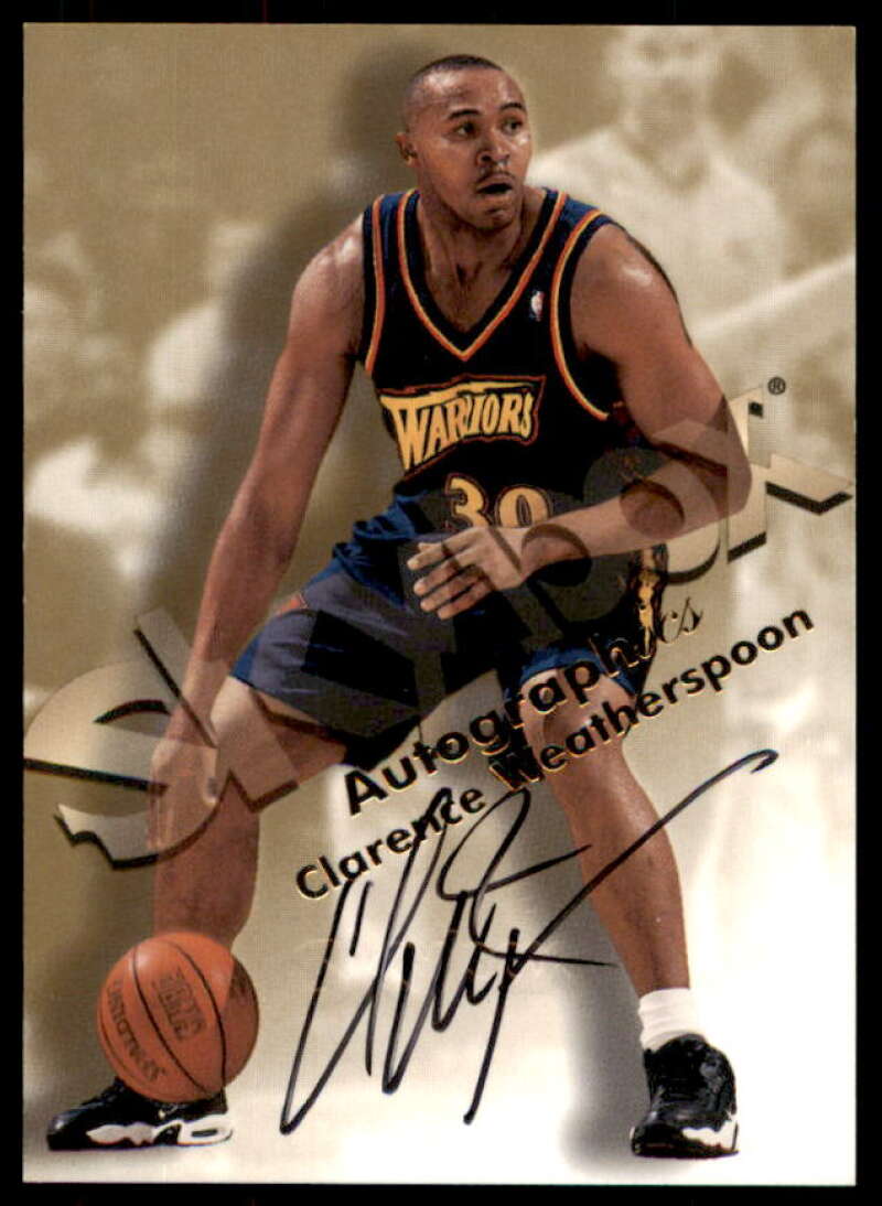 Clarence Weatherspoon Card 1998-99 SkyBox Premium Autographics #131  Image 1