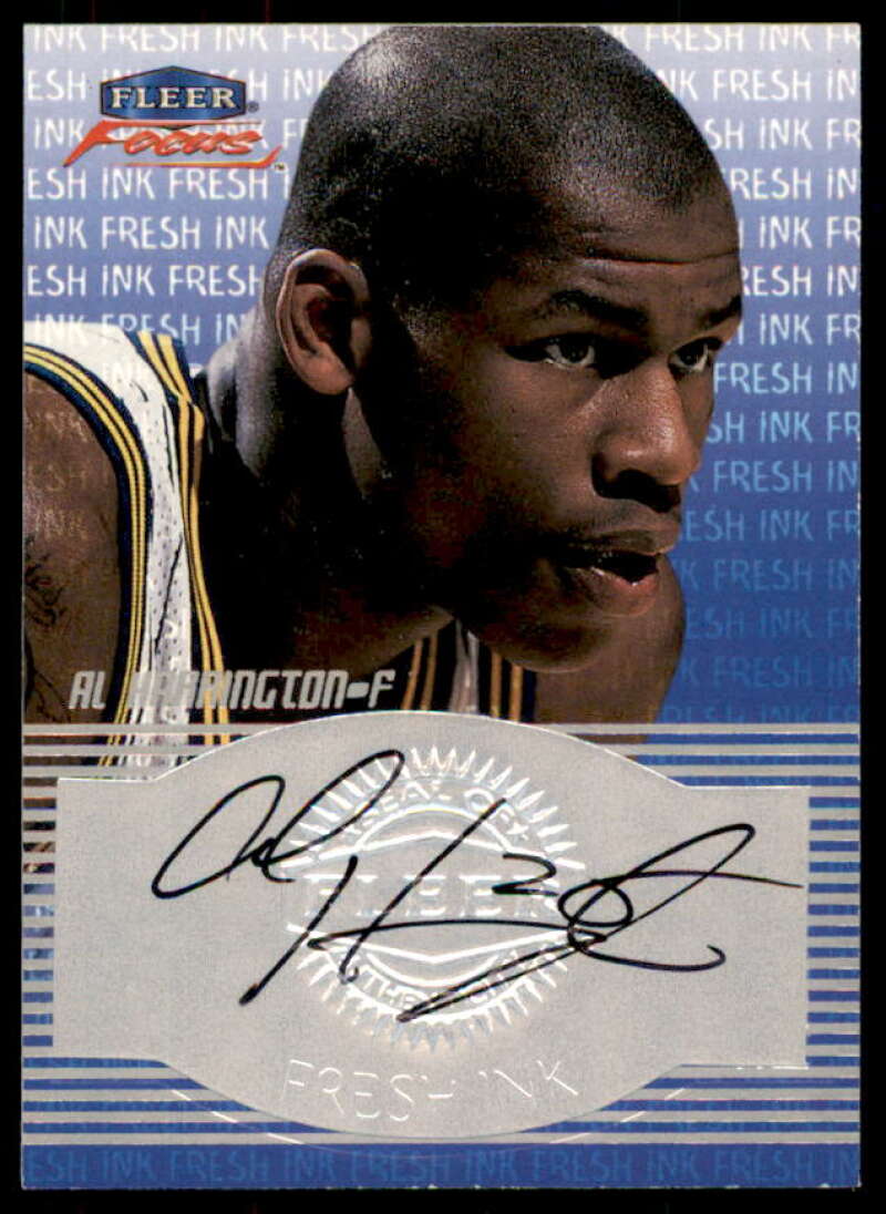 Al Harrington Card 1999-00 Fleer Focus Fresh Ink #8  Image 1