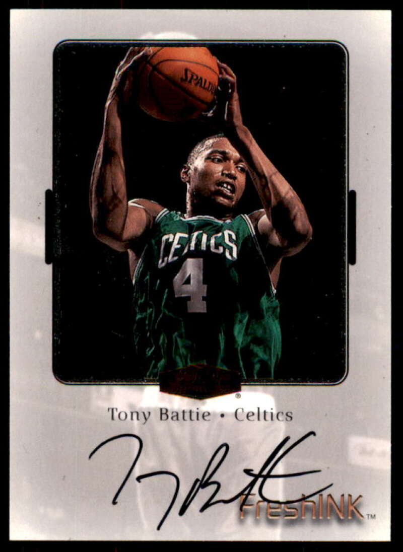 Tony Battie Card 1999-00 Flair Showcase Fresh Ink #4  Image 1