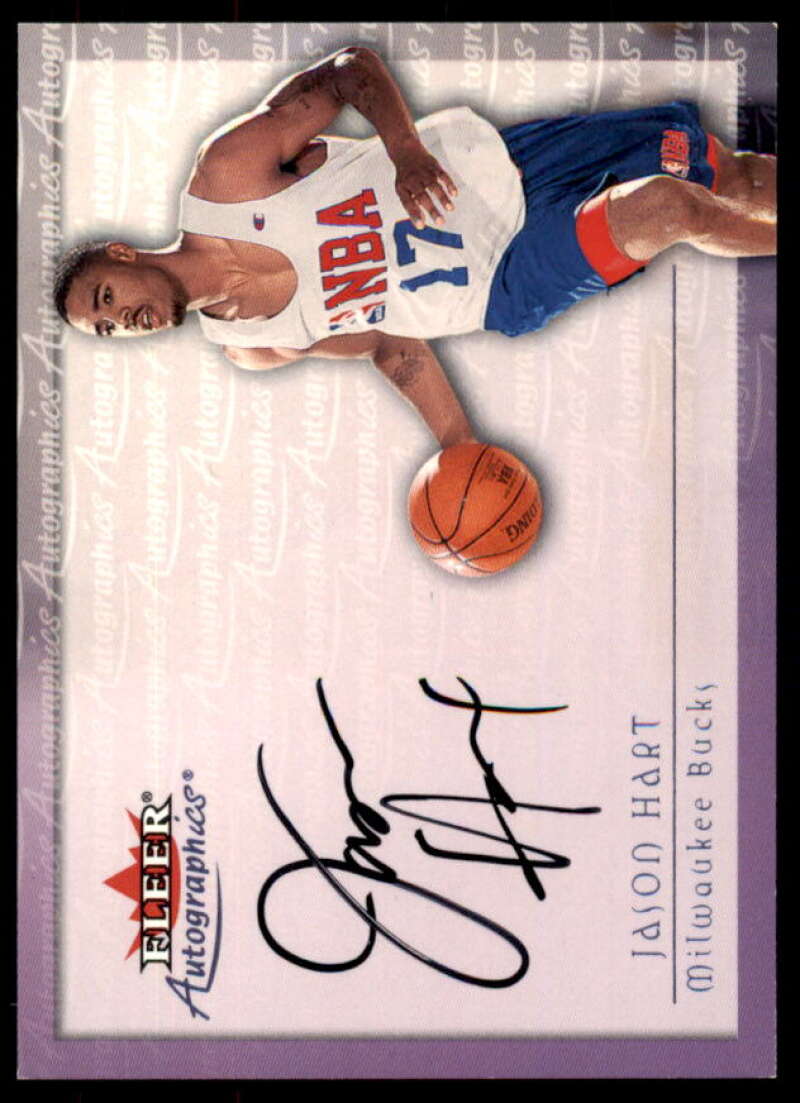 Jason Hart Card 2000-01 Fleer Autographics #23  Image 1