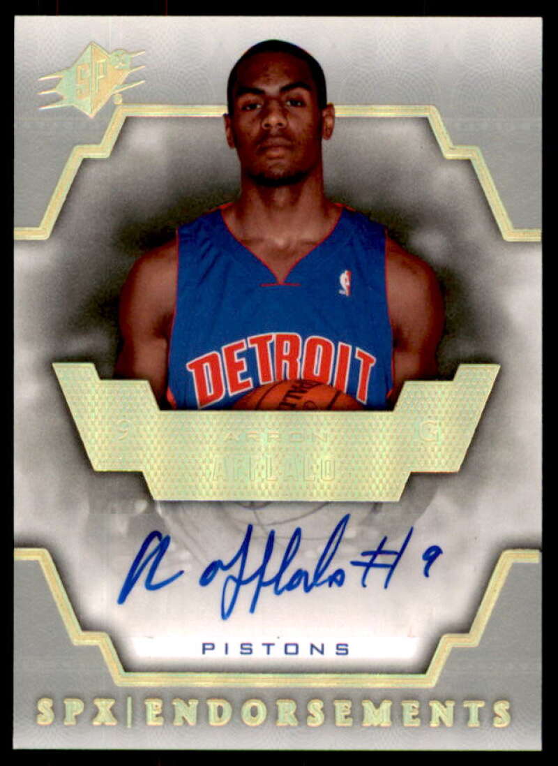 Arron Afflalo Rookie Card 2007-08 SPx Endorsements #AA  Image 1