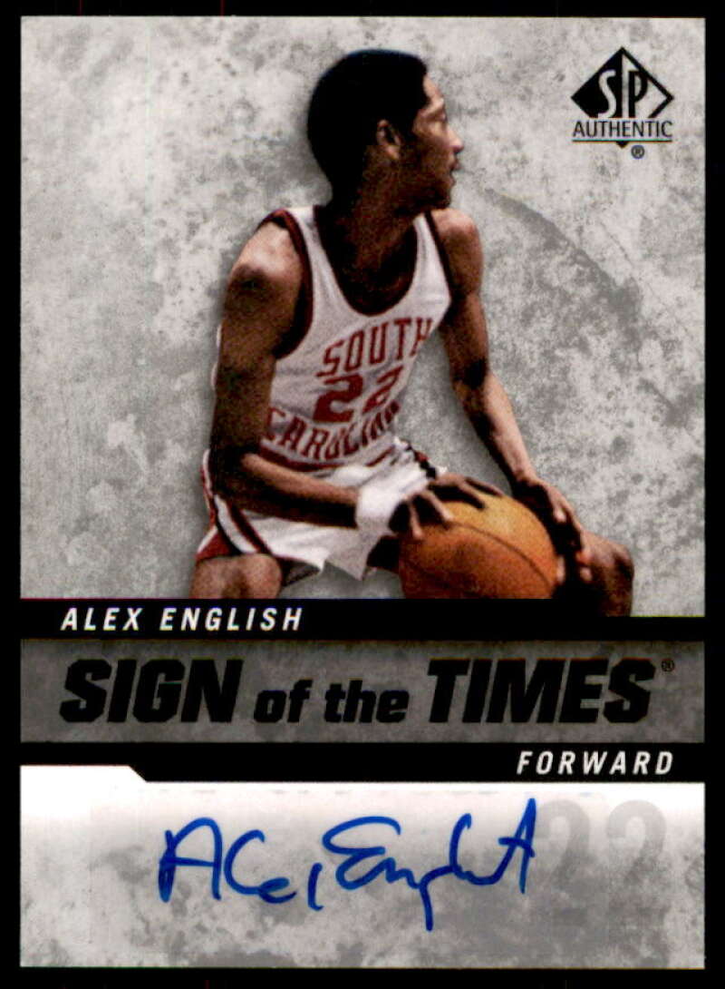 Alex English Card 2014-15 SP Authentic Sign of the Times #SOTAE  Image 1