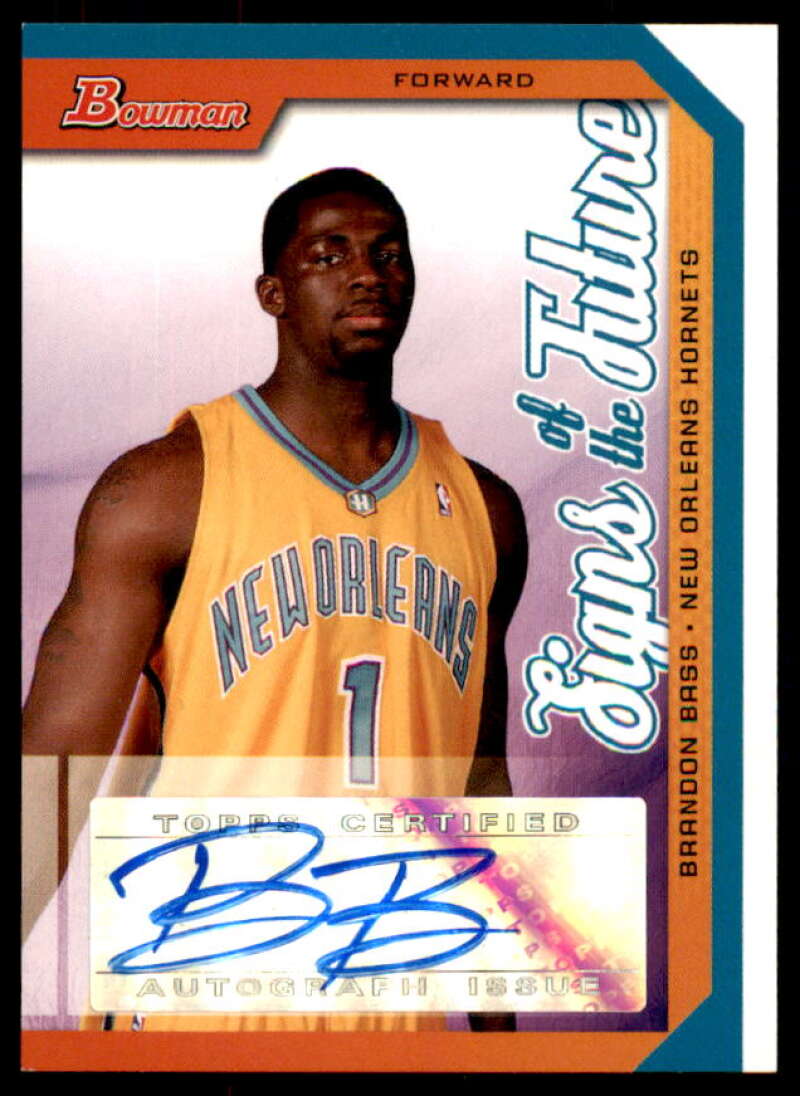 Brandon Bass Rookie Card 2005-06 Bowman Signs of the Future #BB  Image 1