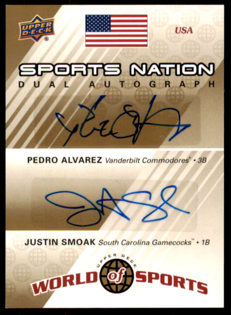 Alvarez/Smoak Rookie 2010 World of Sports Sports Nation Autographs Dual #SNDAS  Image 1