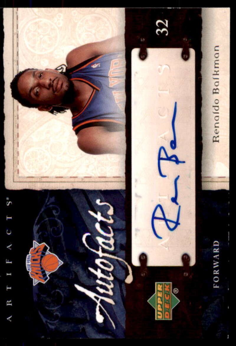 Renaldo Balkman Rookie Card 2007-08 Artifacts Autofacts #AFRE  Image 1