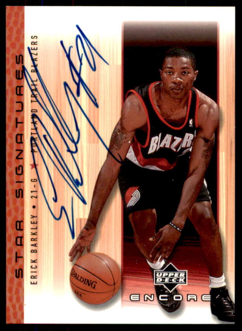 Erick Barkley Card 2000-01 Upper Deck Encore Star Signatures #EB  Image 1