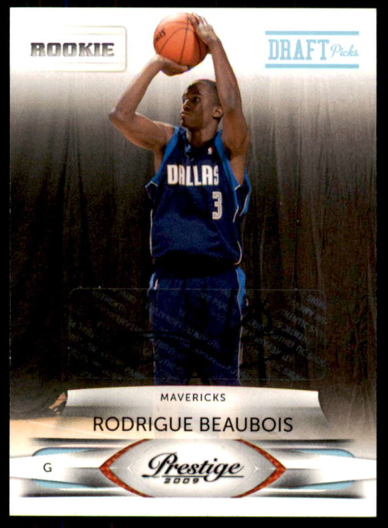 Rodrigue Beaubois Rookie 2009-10 Prestige Draft Picks Light Blue Autographs #225  Image 1