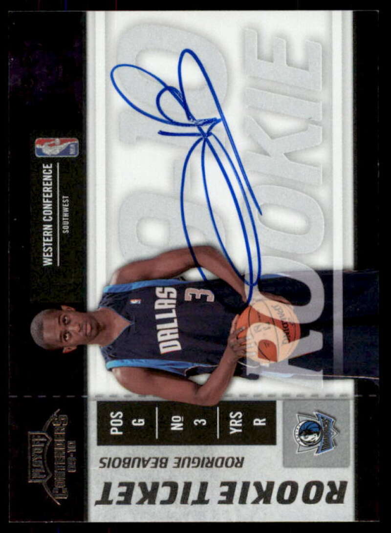 Rodrigue Beaubois AU Rookie Card 2009-10 Playoff Contenders #122  Image 1