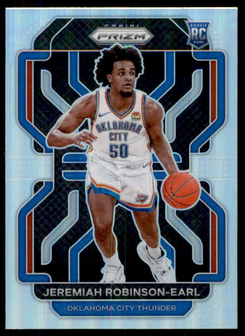 Jeremiah Robinson-Earl Rookie Card 2021-22 Panini Prizm Prizms Silver #319  Image 1