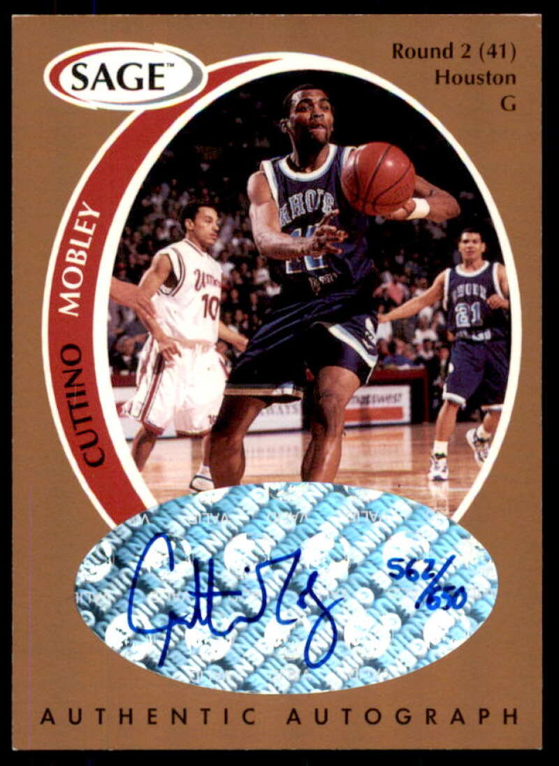 Cuttino Mobley Rookie Card 1998 SAGE Autographs Bronze #A33  Image 1