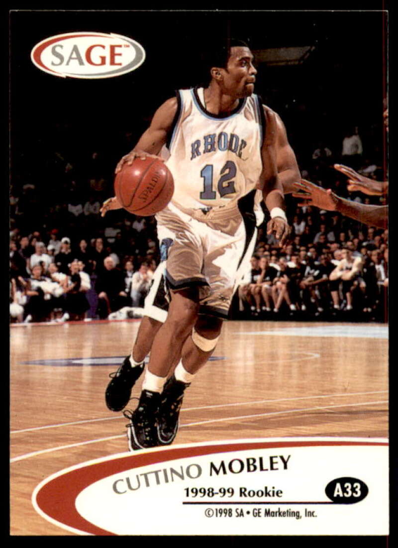 Cuttino Mobley Rookie Card 1998 SAGE Autographs Bronze #A33  Image 2