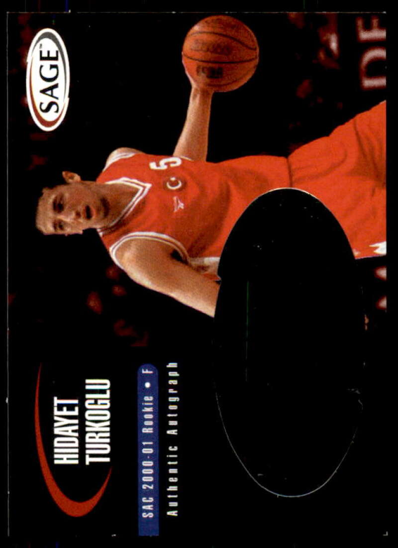 Hedo Turkoglu Rookie Card 2000 SAGE Autographs #A48  Image 1