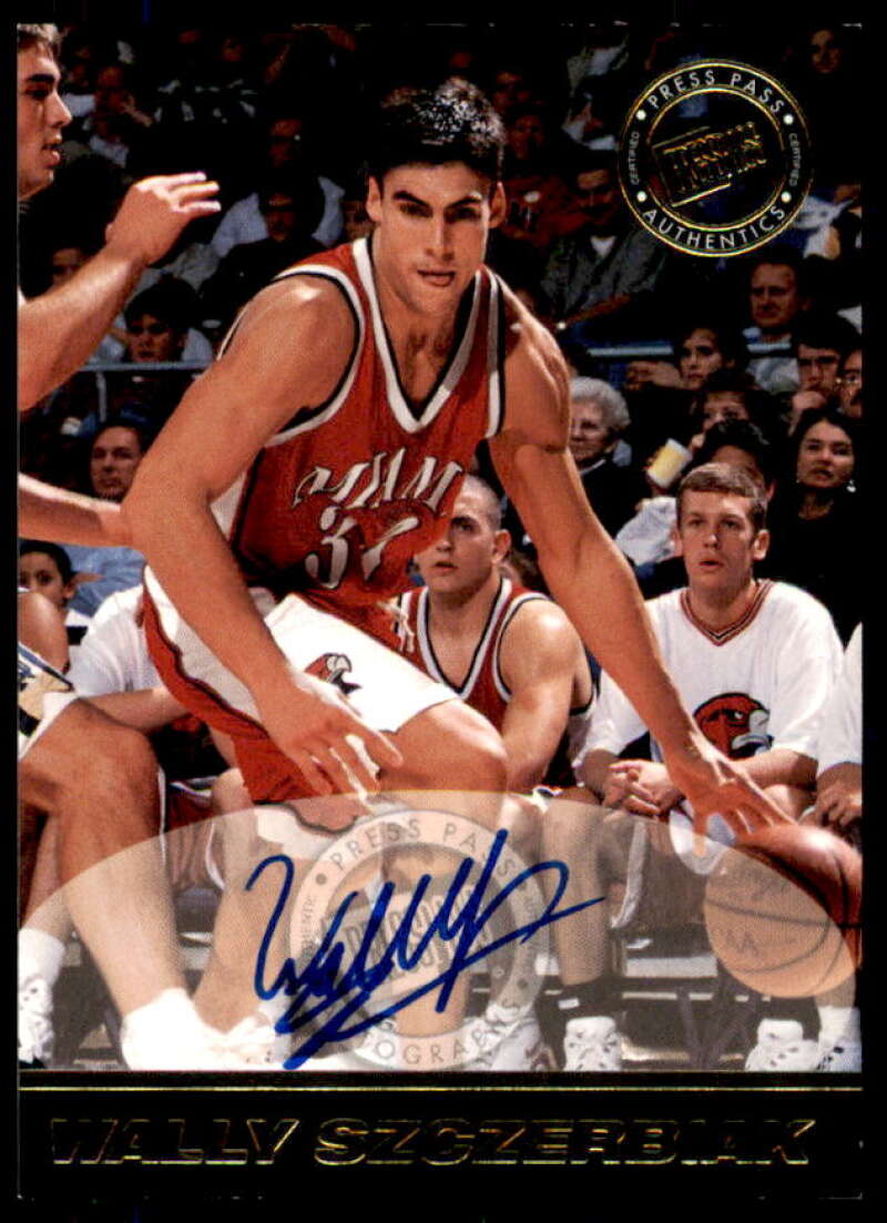 Wally Szczerbiak Rookie Card 1999 Press Pass Autographs #6  Image 1