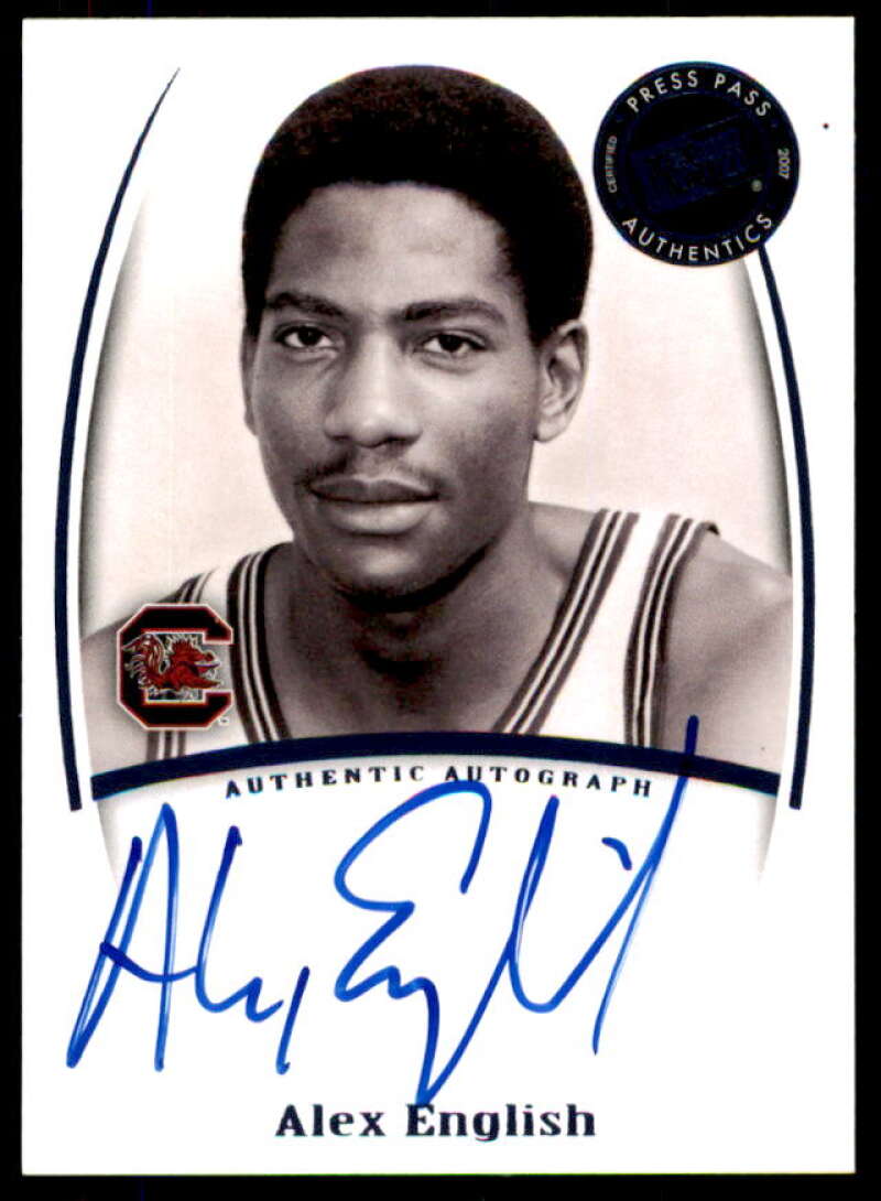 Alex English Card 2007-08 Press Pass Legends Signatures #62  Image 1