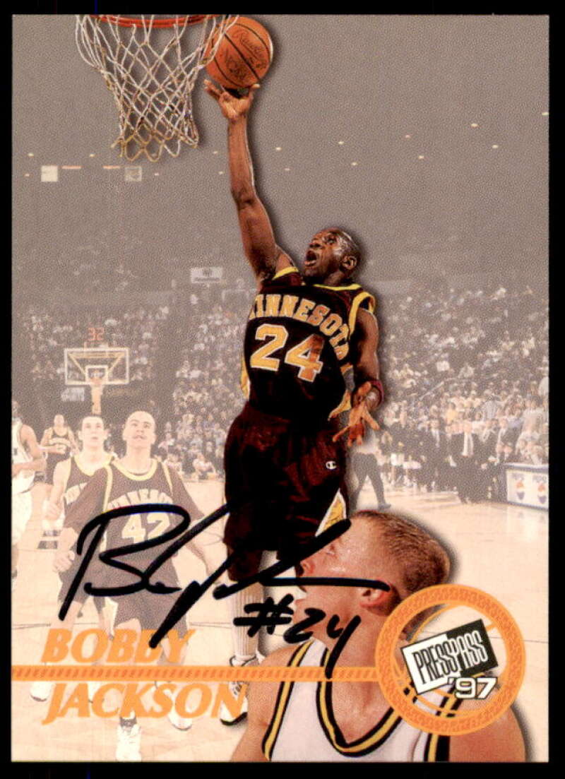 Bobby Jackson Rookie Card 1997 Press Pass Autographs #14  Image 1