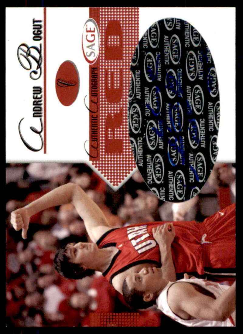 Andrew Bogut Rookie Card 2005 SAGE Autographs Red #A3  Image 1