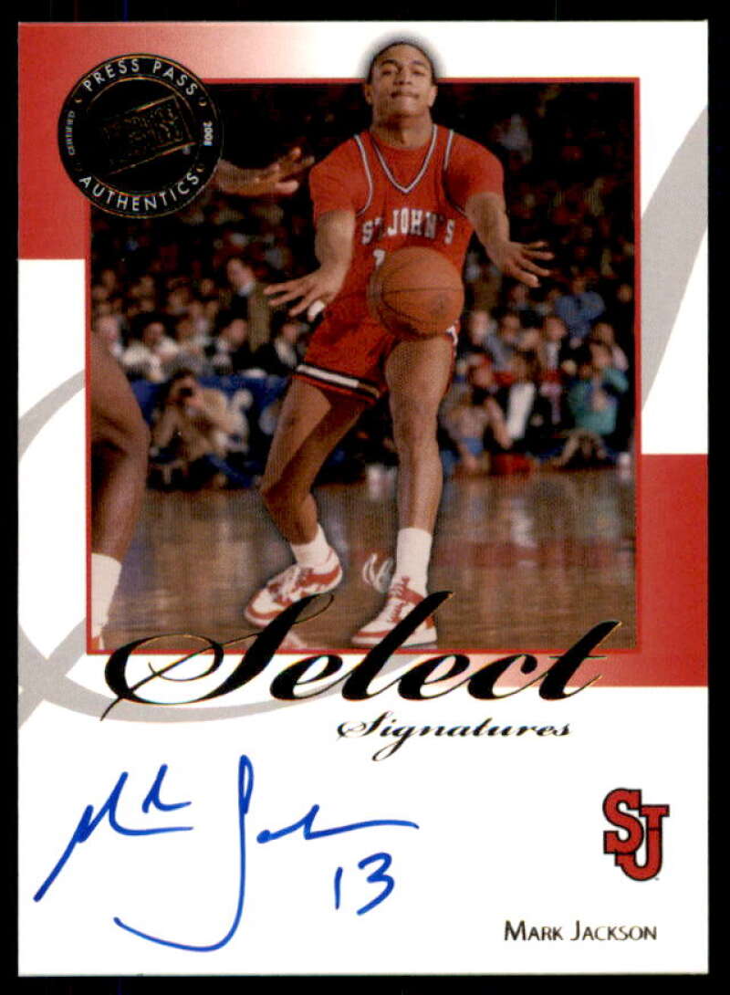 Mark Jackson Card 2008-09 Press Pass Legends Select Signatures #MJ  Image 1