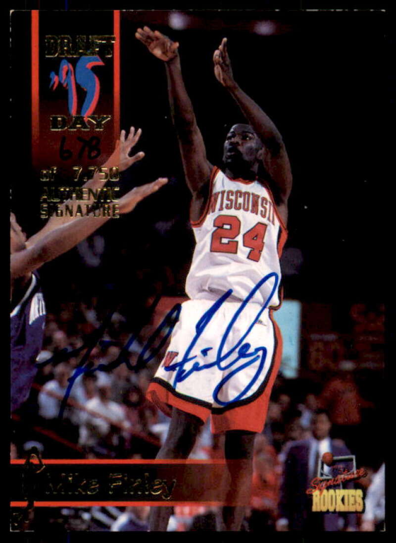 Michael Finley Rookie Card 1995 Signature Rookies Draft Day Signatures #10  Image 1