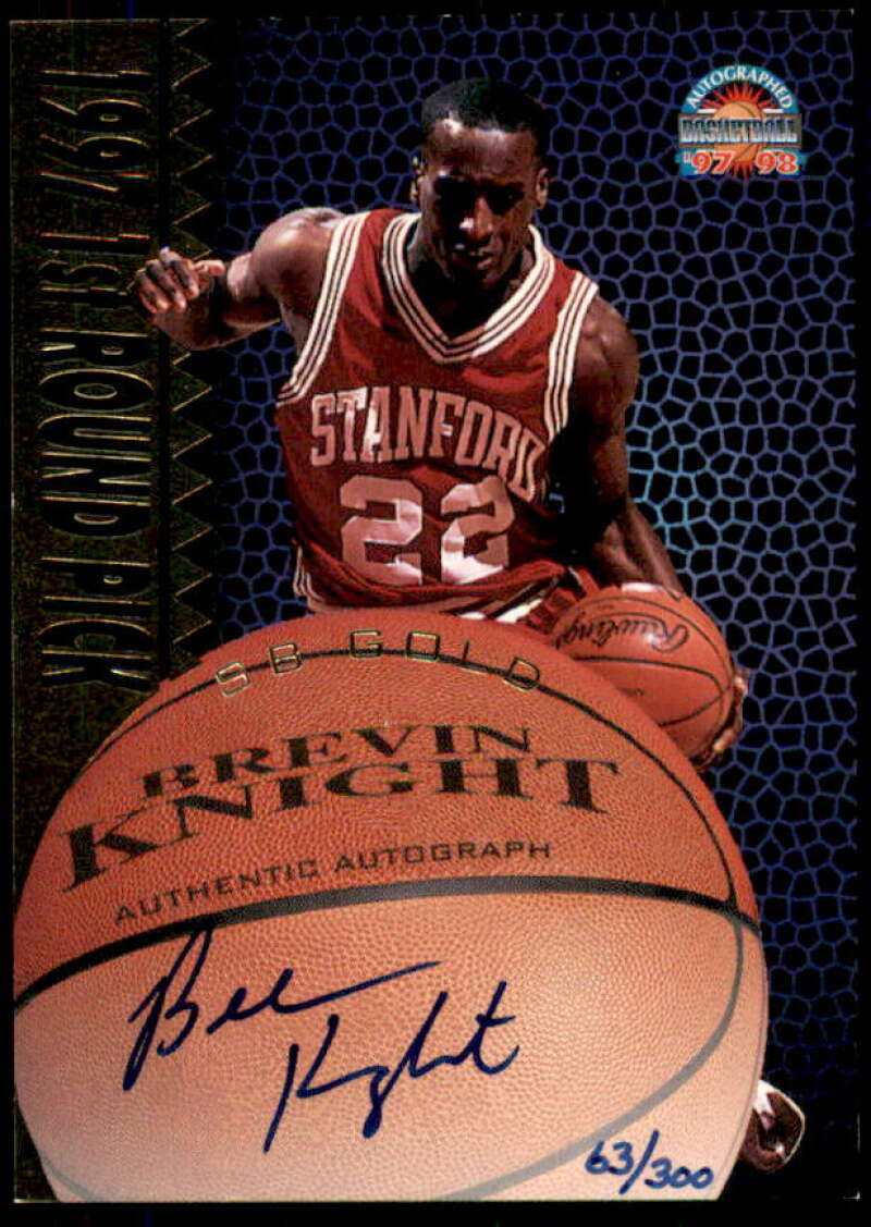 Brevin Knight Rookie Card 1997 Score Board Autographed BK Gold Autographs #32  Image 1